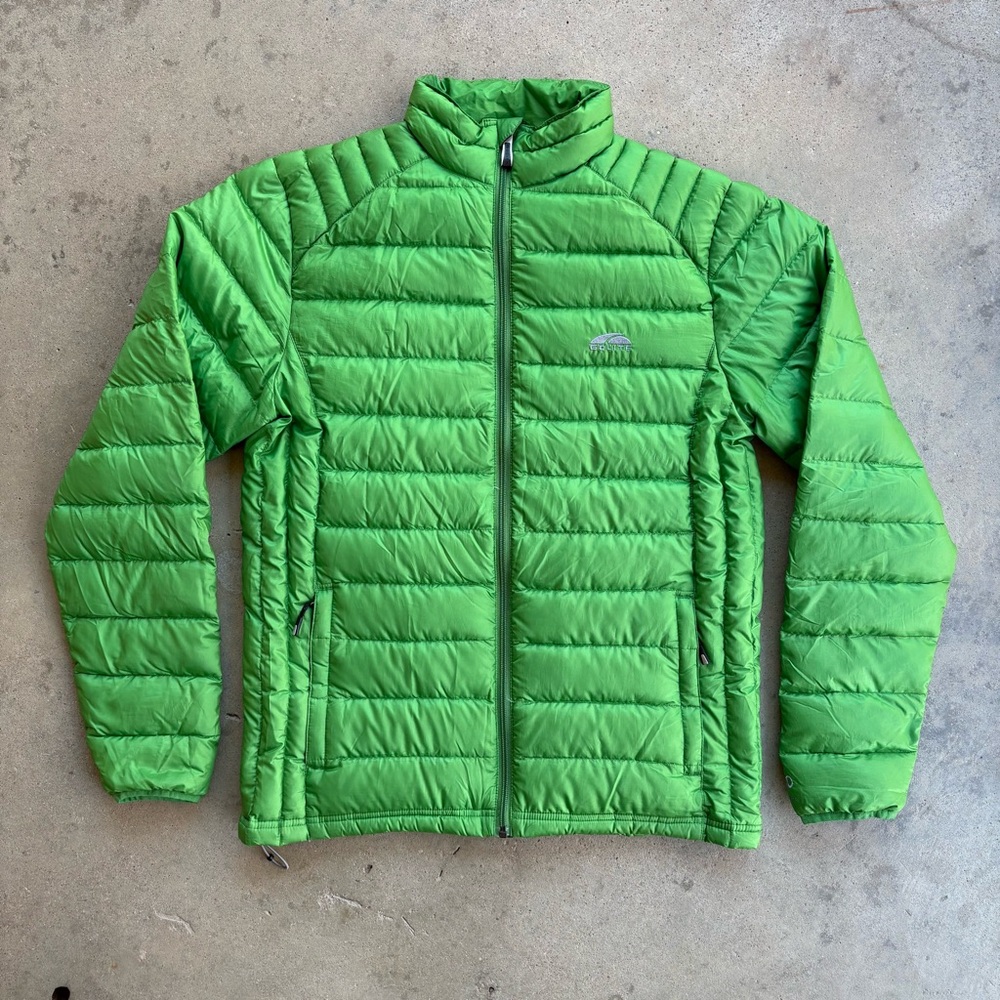 GoLite Down Puffer Jacket 800 Pertex Microlight Men's Medium Green Full Zip